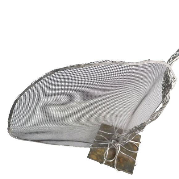 Large 24" Wire Tree & Screen Jewelry Display Holder Stone Base Retail Shop Booth - Picture 5 of 7